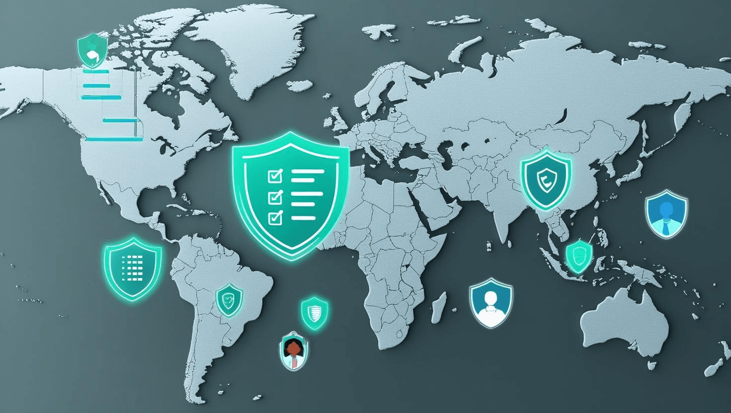 world map showing talents for hire over the world